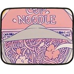 Ramen Kawaii Aesthetic Pink Fleece Blanket (Mini) 35 x27  Blanket