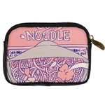 Ramen Kawaii Aesthetic Pink Digital Camera Leather Case Back