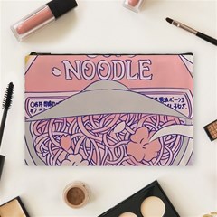 Ramen Kawaii Aesthetic Pink Cosmetic Bag (large) by Cemarart