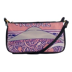 Ramen Kawaii Aesthetic Pink Shoulder Clutch Bag by Cemarart