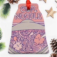 Ramen Kawaii Aesthetic Pink Ornament (bell) by Cemarart