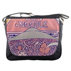 Ramen Kawaii Aesthetic Pink Messenger Bag by Cemarart