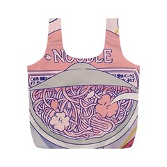 Ramen Kawaii Aesthetic Pink Full Print Recycle Bag (m) by Cemarart