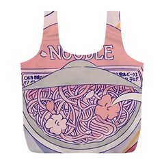 Ramen Kawaii Aesthetic Pink Full Print Recycle Bag (l) by Cemarart