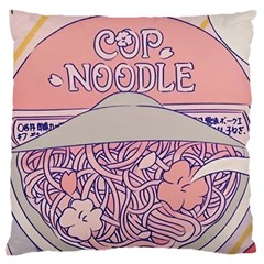 Ramen Kawaii Aesthetic Pink Standard Premium Plush Fleece Cushion Case (one Side) by Cemarart