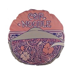 Ramen Kawaii Aesthetic Pink Standard 15  Premium Flano Round Cushions by Cemarart