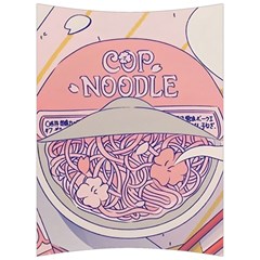 Ramen Kawaii Aesthetic Pink Back Support Cushion by Cemarart