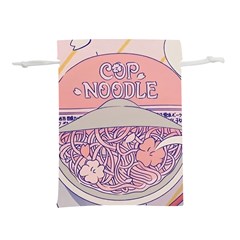 Ramen Kawaii Aesthetic Pink Lightweight Drawstring Pouch (s) by Cemarart