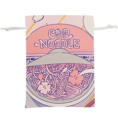 Ramen Kawaii Aesthetic Pink Lightweight Drawstring Pouch (xl) by Cemarart