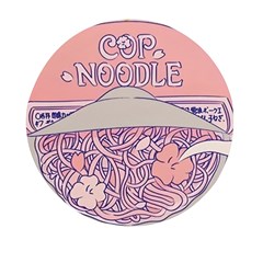 Ramen Kawaii Aesthetic Pink Mini Round Pill Box (pack Of 3)