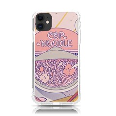 Ramen Kawaii Aesthetic Pink Iphone 11 Tpu Uv Print Case by Cemarart