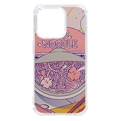 Ramen Kawaii Aesthetic Pink Iphone 14 Pro Tpu Uv Print Case by Cemarart