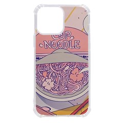 Ramen Kawaii Aesthetic Pink Iphone 13 Pro Max Tpu Uv Print Case by Cemarart