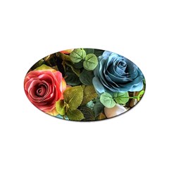 Flower Roses Sticker (oval) by Cemarart