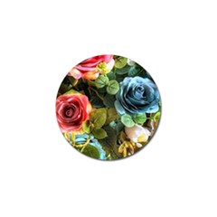 Flower Roses Golf Ball Marker by Cemarart