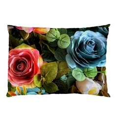 Flower Roses Pillow Case by Cemarart