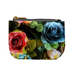 Flower Roses Mini Coin Purse by Cemarart