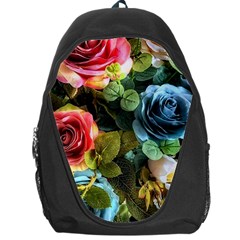 Flower Roses Backpack Bag by Cemarart