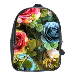 Flower Roses School Bag (xl)