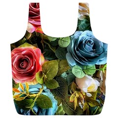 Flower Roses Full Print Recycle Bag (xl) by Cemarart