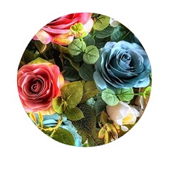 Flower Roses Mini Round Pill Box by Cemarart