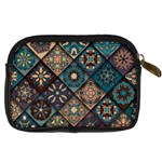 Flower Texture Background Colorful Pattern Digital Camera Leather Case Back