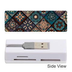 Flower Texture Background Colorful Pattern Memory Card Reader (stick) by Cemarart