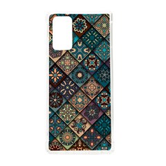 Flower Texture Background Colorful Pattern Samsung Galaxy Note 20 Tpu Uv Case by Cemarart