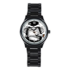 Png Houed Stainless Steel Round Watch by saad11