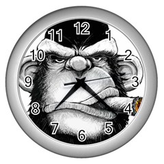 Png Houed Wall Clock (silver) by saad11