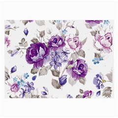 Flower-floral-design-paper-pattern-purple-watercolor-flowers-vector-material-90d2d381fc90ea7e9bf8355 Large Glasses Cloth (2 Sides) by saad11