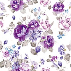 Flower-floral-design-paper-pattern-purple-watercolor-flowers-vector-material-90d2d381fc90ea7e9bf8355 Play Mat (square)