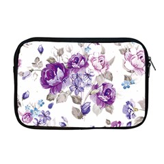 Flower-floral-design-paper-pattern-purple-watercolor-flowers-vector-material-90d2d381fc90ea7e9bf8355 Apple Macbook Pro 17  Zipper Case by saad11