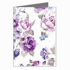 Flower-floral-design-paper-pattern-purple-watercolor-flowers-vector-material-90d2d381fc90ea7e9bf8355 Greeting Card by saad11