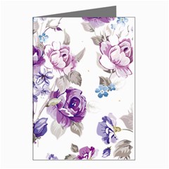 Flower-floral-design-paper-pattern-purple-watercolor-flowers-vector-material-90d2d381fc90ea7e9bf8355 Greeting Cards (pkg Of 8) by saad11