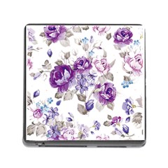 Flower-floral-design-paper-pattern-purple-watercolor-flowers-vector-material-90d2d381fc90ea7e9bf8355 Memory Card Reader (square 5 Slot) by saad11