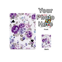 Flower-floral-design-paper-pattern-purple-watercolor-flowers-vector-material-90d2d381fc90ea7e9bf8355 Playing Cards 54 Designs (mini) by saad11