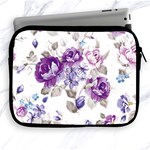 Flower-floral-design-paper-pattern-purple-watercolor-flowers-vector-material-90d2d381fc90ea7e9bf8355 Apple iPad 2/3/4 Zipper Cases Front