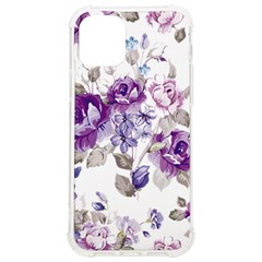 Flower-floral-design-paper-pattern-purple-watercolor-flowers-vector-material-90d2d381fc90ea7e9bf8355 Iphone 12/12 Pro Tpu Uv Print Case by saad11