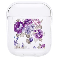 Flower-floral-design-paper-pattern-purple-watercolor-flowers-vector-material-90d2d381fc90ea7e9bf8355 Hard Pc Airpods 1/2 Case by saad11