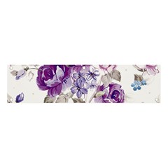 Flower-floral-design-paper-pattern-purple-watercolor-flowers-vector-material-90d2d381fc90ea7e9bf8355 Banner And Sign 4  X 1  by saad11