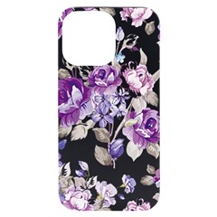 Flower-floral-design-paper-pattern-purple-watercolor-flowers-vector-material-90d2d381fc90ea7e9bf8355 Iphone 14 Pro Max Black Uv Print Case by saad11