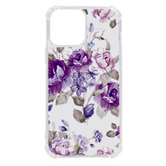 Flower-floral-design-paper-pattern-purple-watercolor-flowers-vector-material-90d2d381fc90ea7e9bf8355 Iphone 13 Pro Max Tpu Uv Print Case by saad11