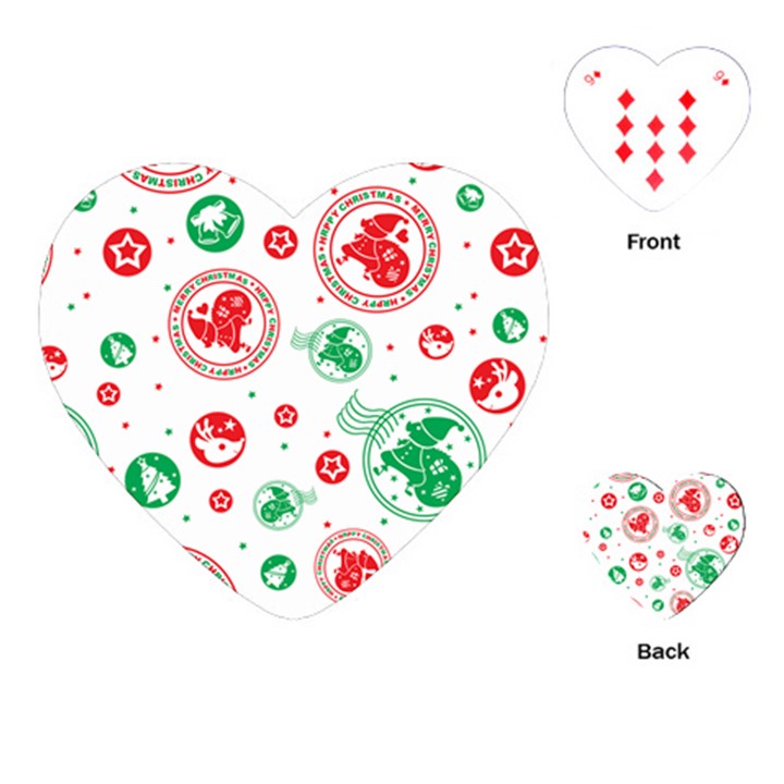 Christmas-texture-mapping-pattern-christmas-pattern-1bb24435f024a2a0b338c323e4cb4c29 Playing Cards Single Design (Heart)