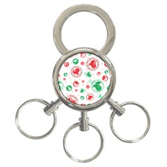 Christmas-texture-mapping-pattern-christmas-pattern-1bb24435f024a2a0b338c323e4cb4c29 3-ring Key Chain by saad11