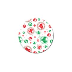 Christmas-texture-mapping-pattern-christmas-pattern-1bb24435f024a2a0b338c323e4cb4c29 Golf Ball Marker (4 Pack) by saad11