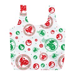 Christmas-texture-mapping-pattern-christmas-pattern-1bb24435f024a2a0b338c323e4cb4c29 Full Print Recycle Bag (l) by saad11