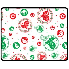 Christmas-texture-mapping-pattern-christmas-pattern-1bb24435f024a2a0b338c323e4cb4c29 Two Sides Fleece Blanket (medium) by saad11