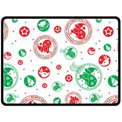 Christmas-texture-mapping-pattern-christmas-pattern-1bb24435f024a2a0b338c323e4cb4c29 Two Sides Fleece Blanket (large) by saad11