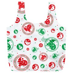 Christmas-texture-mapping-pattern-christmas-pattern-1bb24435f024a2a0b338c323e4cb4c29 Full Print Recycle Bag (xxl) by saad11